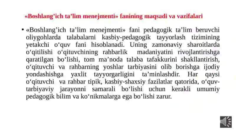 Boshlang'ich ta'lim menejmenti 2