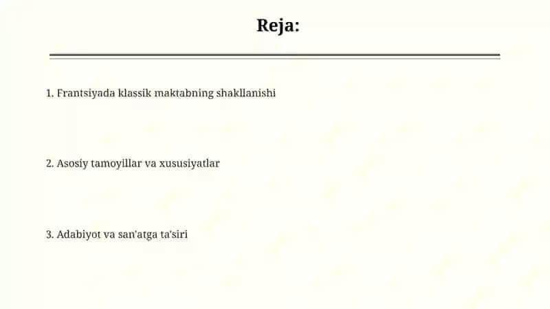 Frantsuz klassik maktabining shakllanishi 2