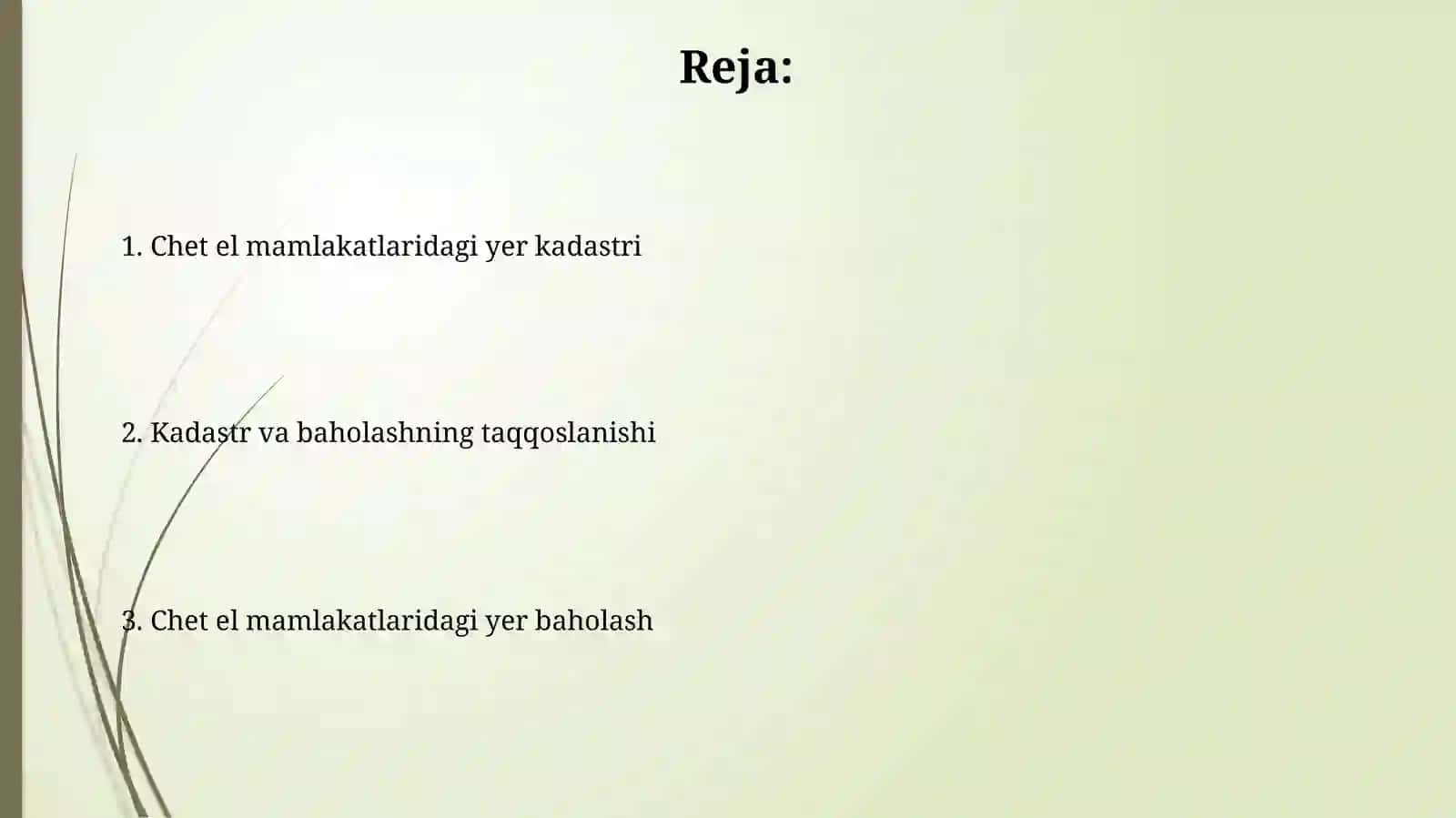 Chet mamlakatlarida Yerkadastriva 2