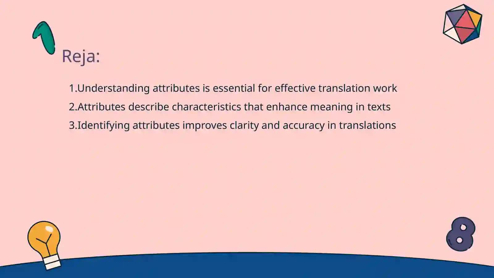 Translation of attribute 2