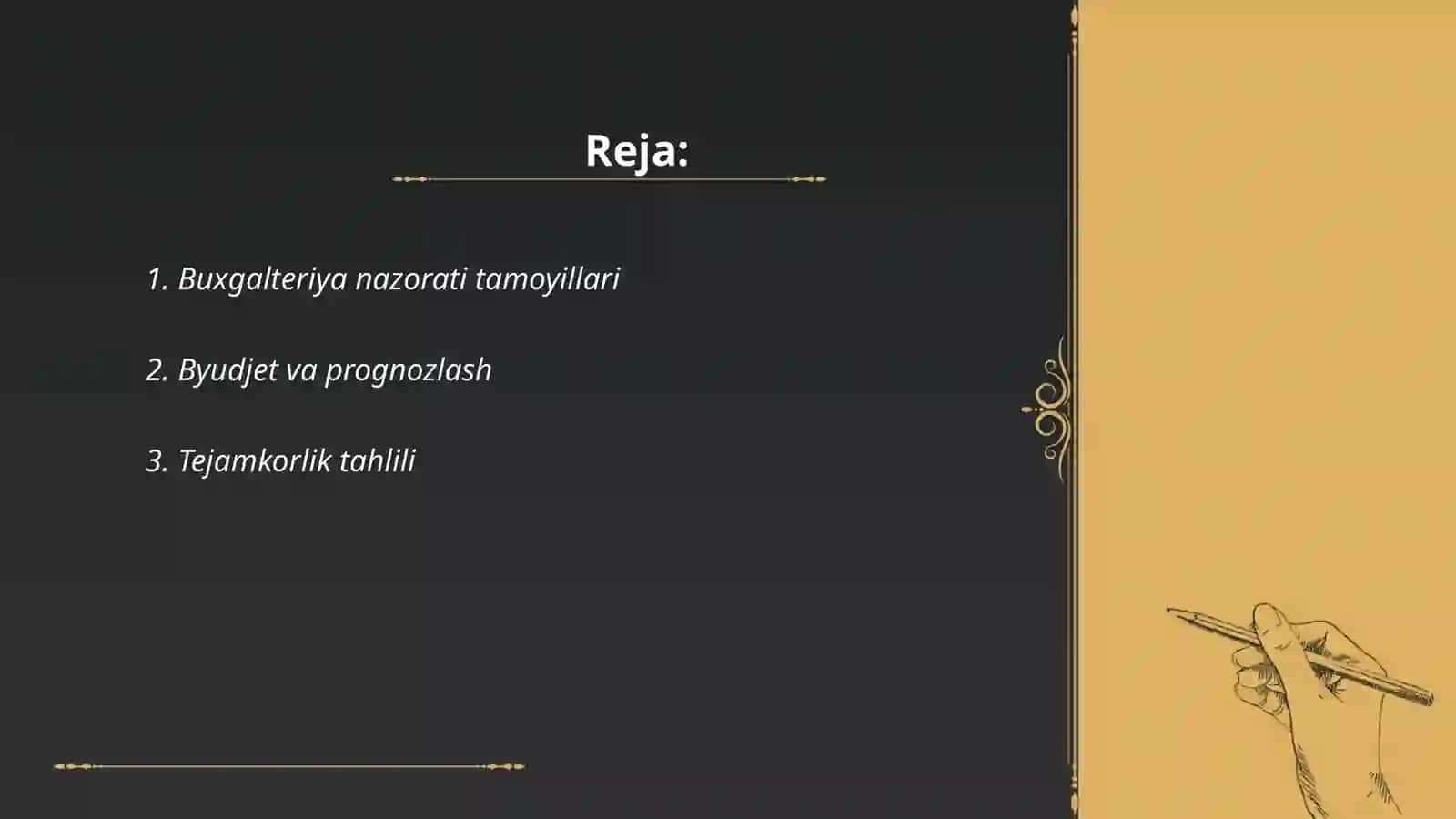 Buxgalteriya nazorati tamoyillari 2