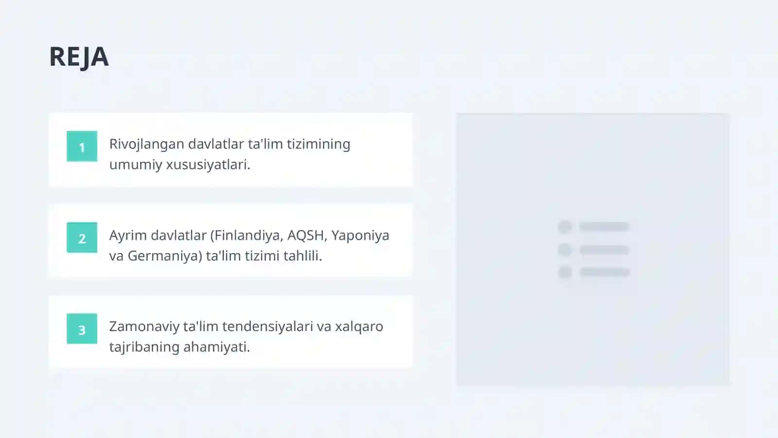 Rivojlangan xorijiy mamlakatlarda ta'lim tizimi 2