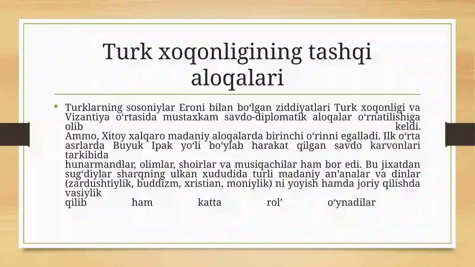 Turk xoqonligi taraqqiyoti 2