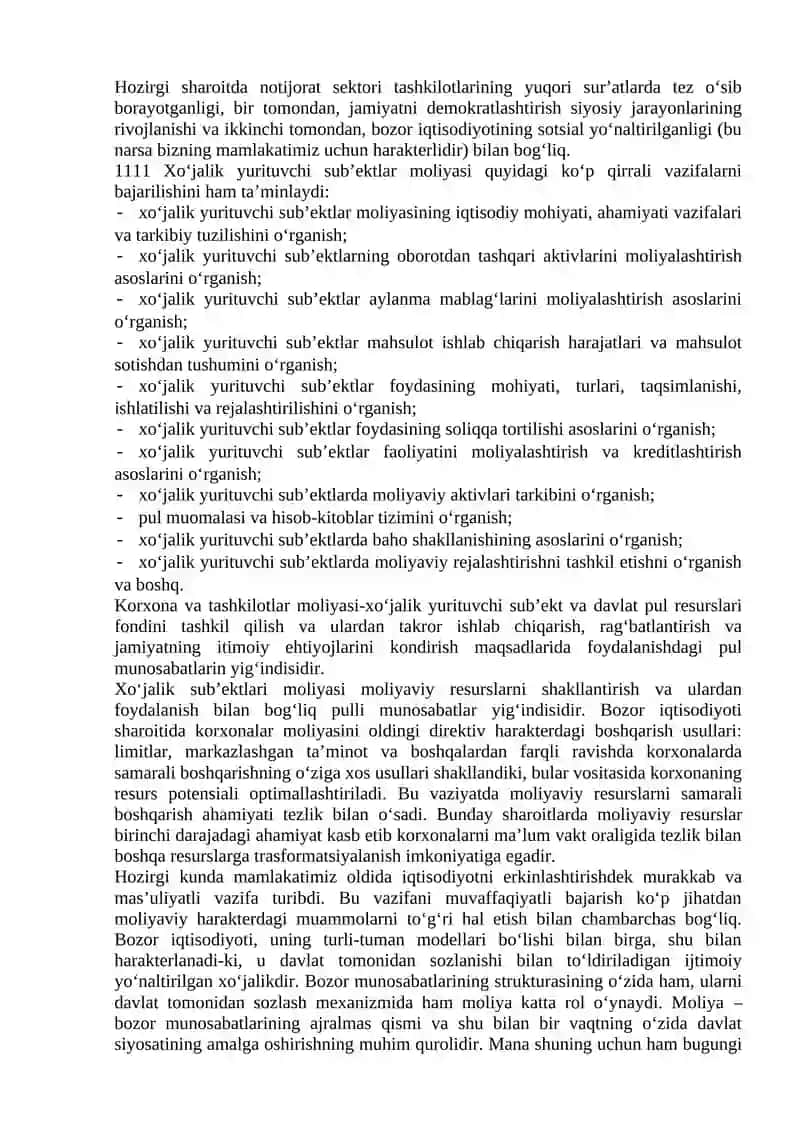 Xo‘jalik yurituvchi sub’ektlar moliyasi 2