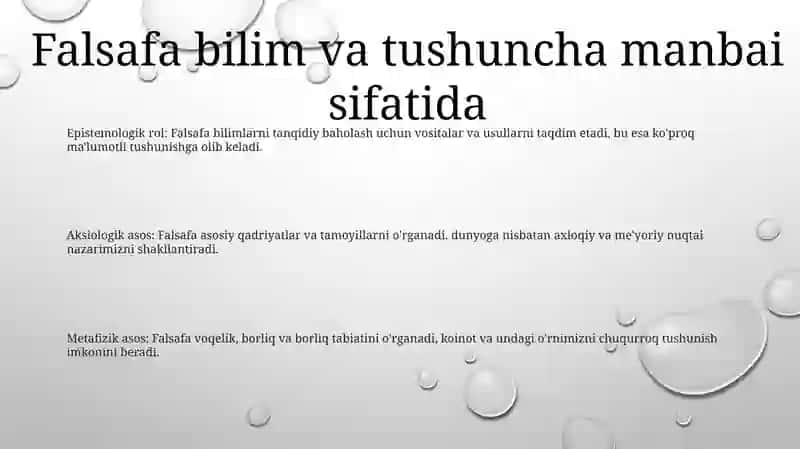 Falsafa Fani Ilmiy Dunyoqarash Shakli 2