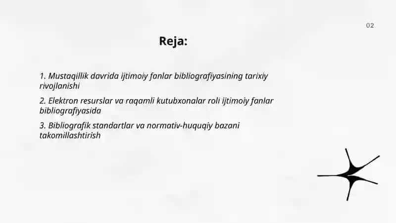 Mustaqillik yillarida ijtimoiy fanlar bibliografiyasini rivojlantirish istiqbollari 2