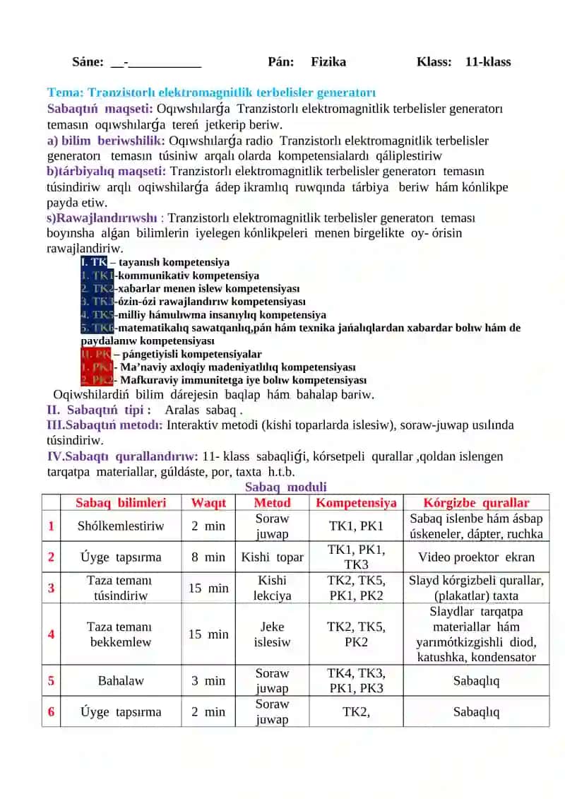 TranzistorlÍ elektromagnitlik terbelisler generatorÍ 2