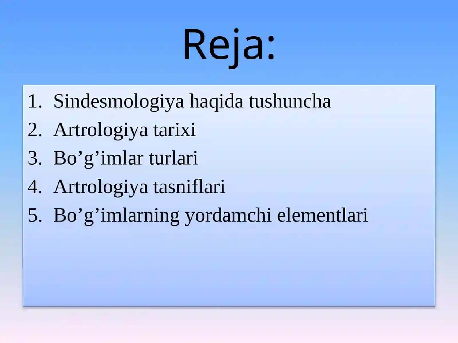 Sindesmologiya 2