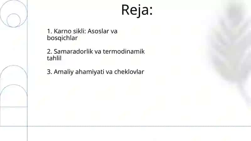 Karno sikli: Asoslar va bosqichlar 2