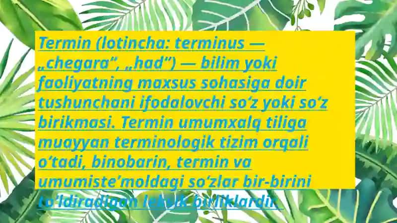 Termin 2