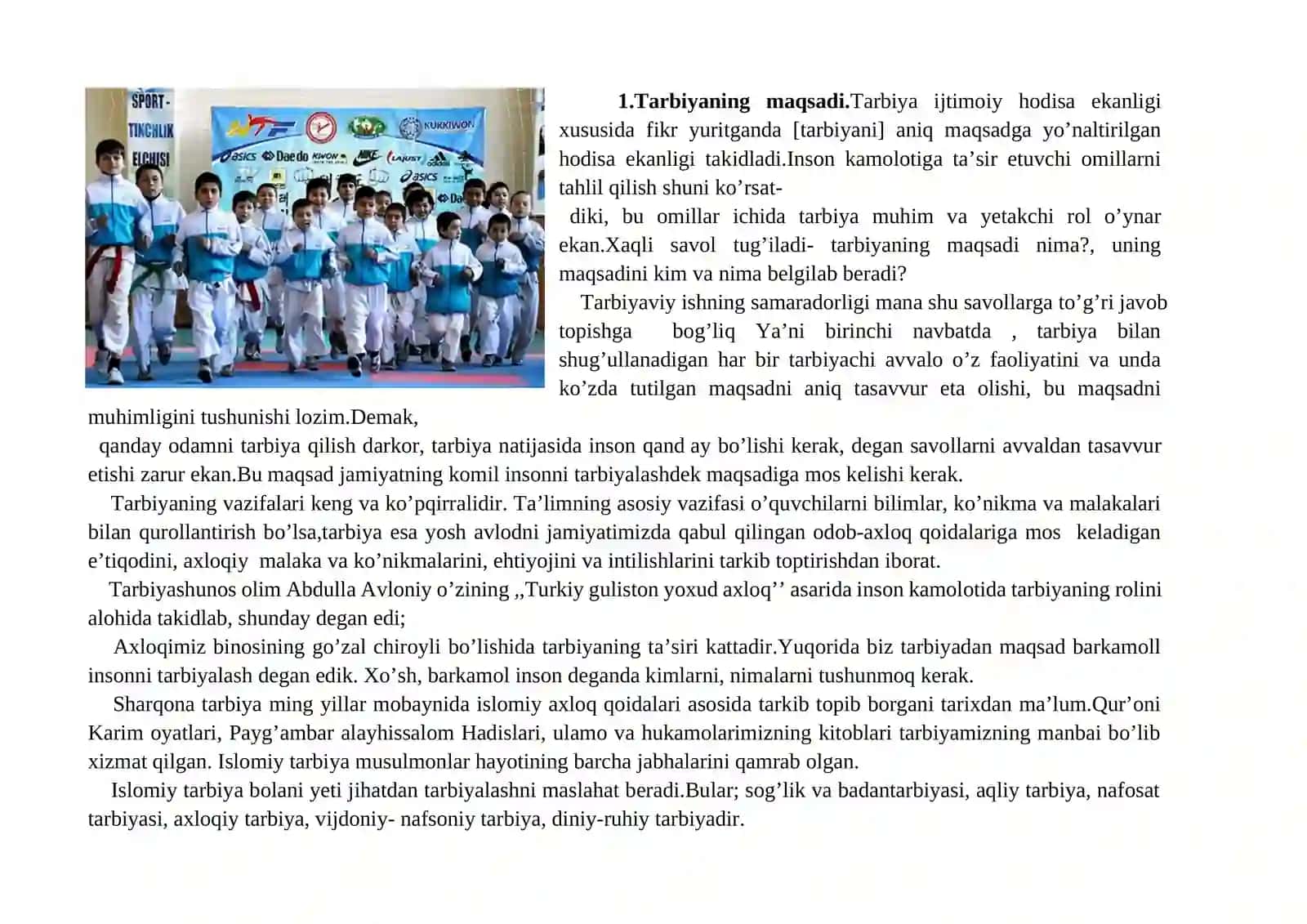 Har tomonlama barkamol shaxsni shakllantirish- milliy tarbiyaning bosh maqsadi 2