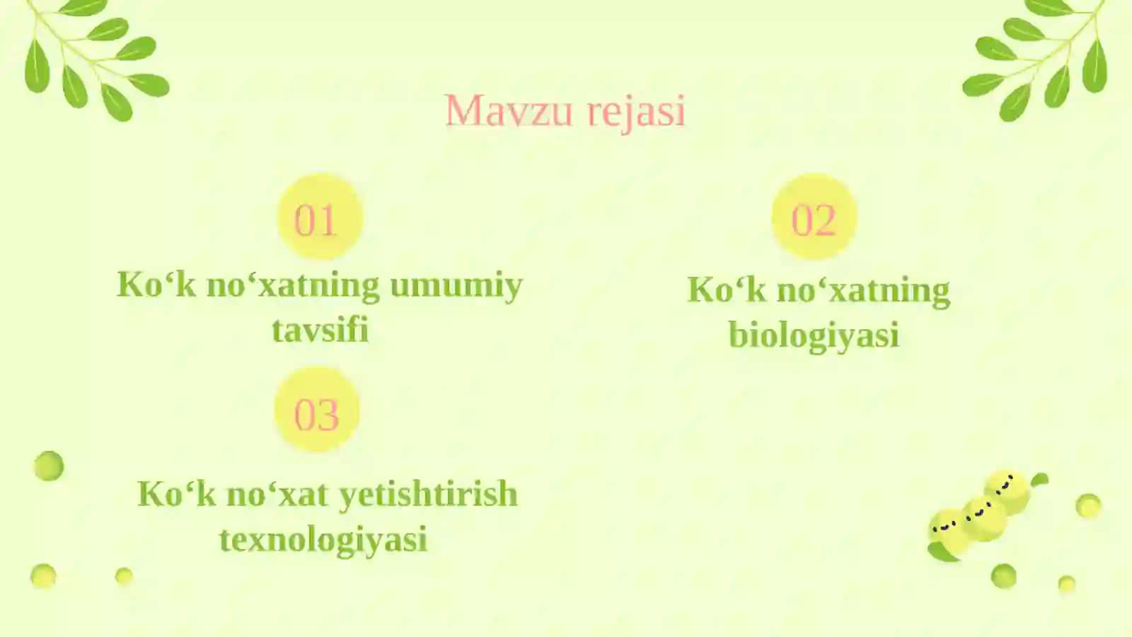 Ko‘k no‘xat biologiyasi va yetishtirish texnologiyasi 2