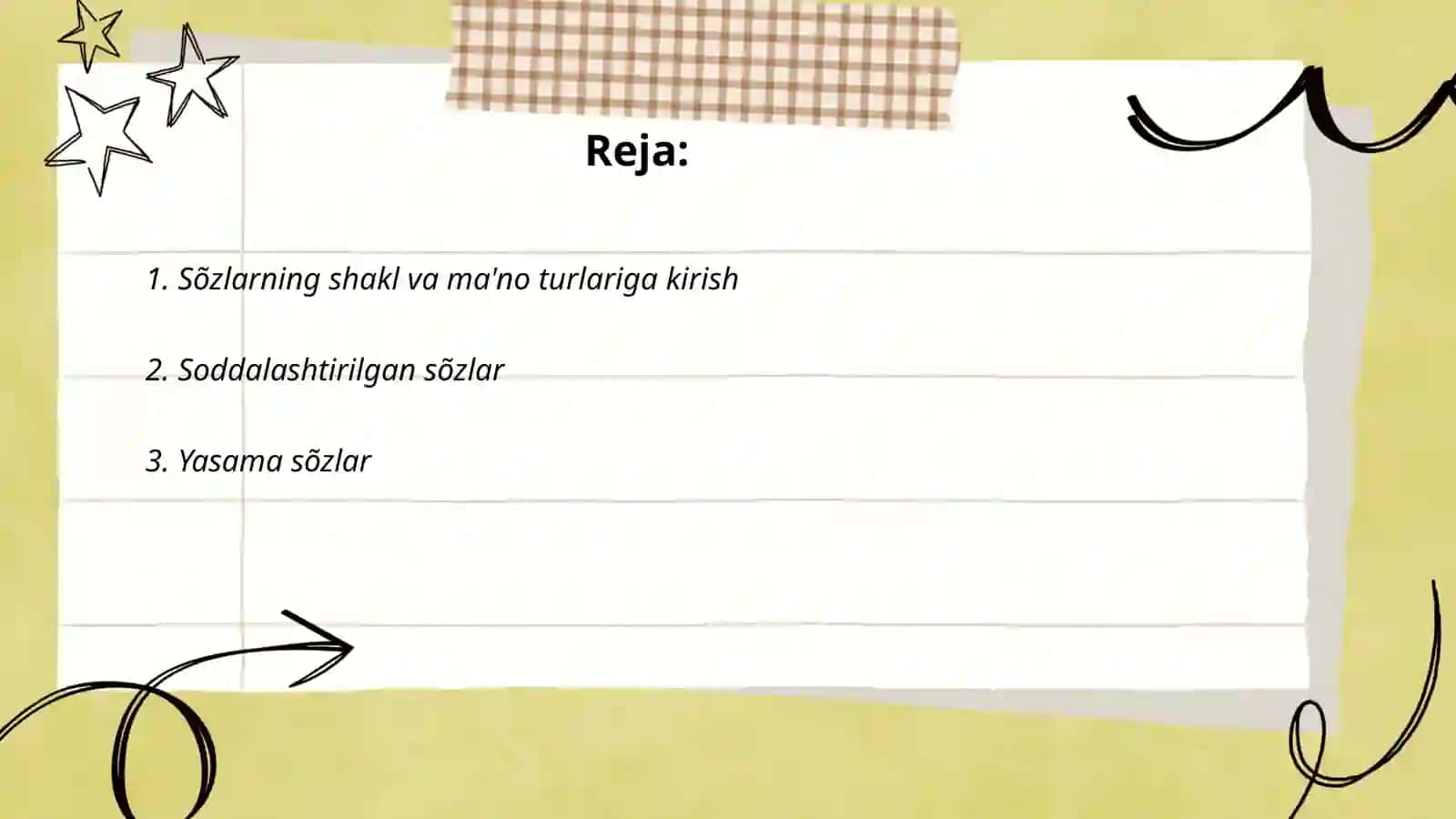 Sõzlarning shakl va mano munosabatiga kõra turlari 2