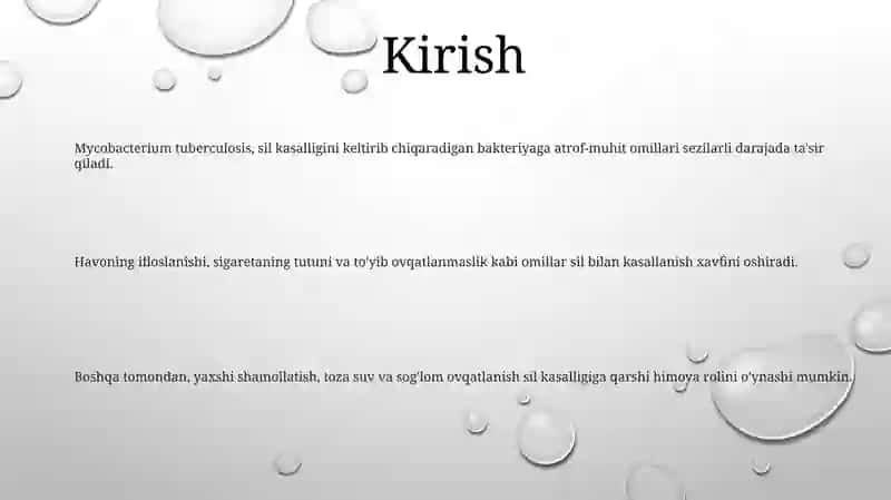 Tuberkulyoz Bilan Kasallanishda Atrof Muhit Omillarining Tasiri 2