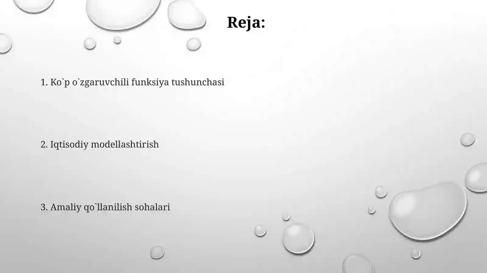 Ko`p o`zgaruvchilifunksiyalarningiqtisodiyotgatadbiqi 2