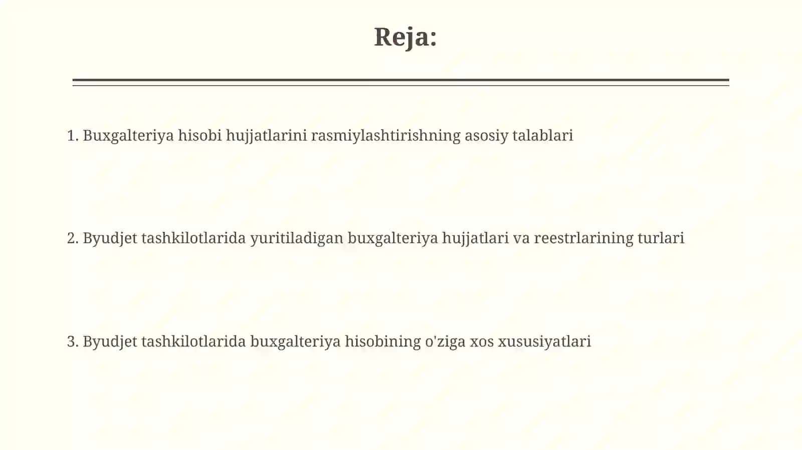 Byudjet tashkilotlarida yuritiladigan hisob hujjatlari hamda registrlari shakllari 2