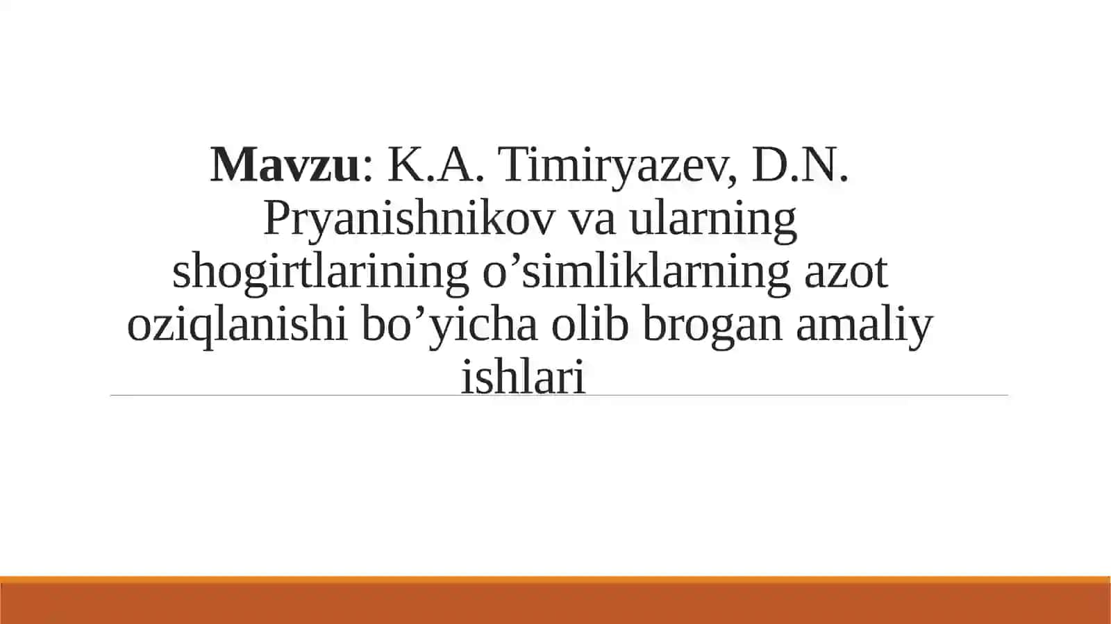 Agrokimyoviy tekshirish usullari fanidan 2