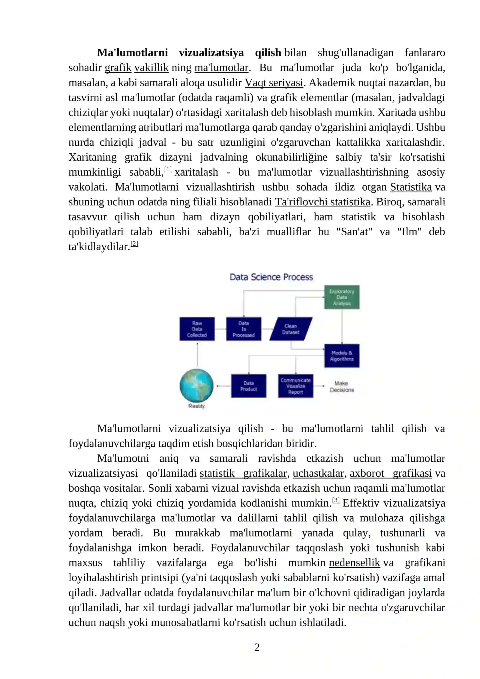 Ma'lumotlarni vizualizatsiya qilish 2