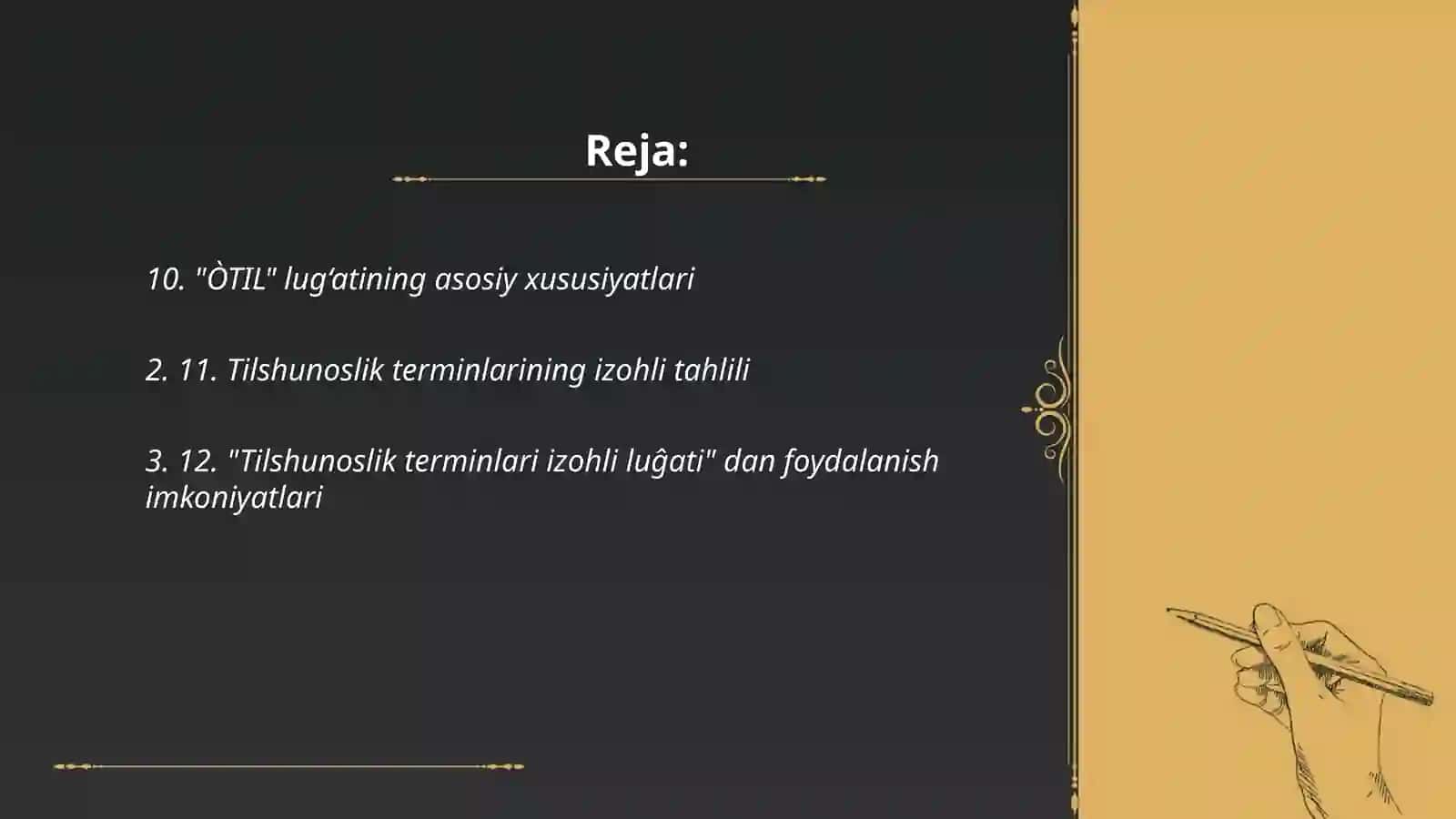Lingvistik tahlil namunalari 2
