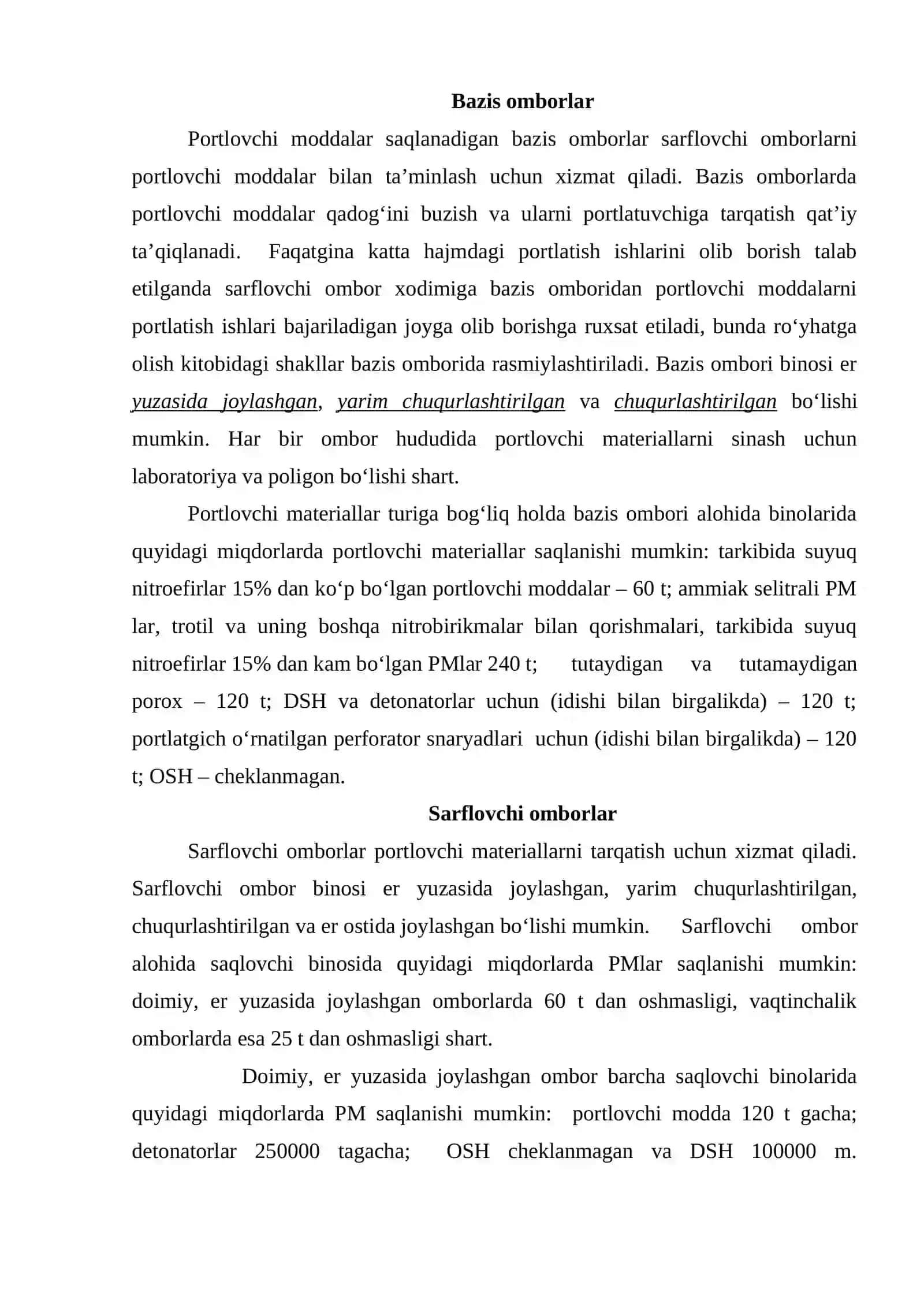 Portlovchi moddalarni tashishda xavfsizlik qoidalari 2