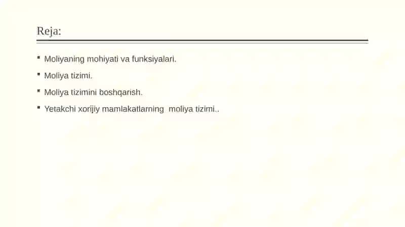 Moliya tizimi 2