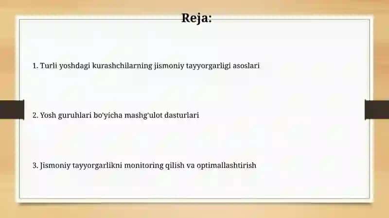 Turli yoshdagi kurashchilarning jismoniy tayorgarligi rivojlantirish yullari 2