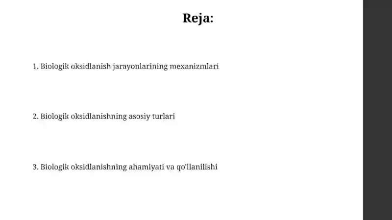 Biologik oksidlanish 2