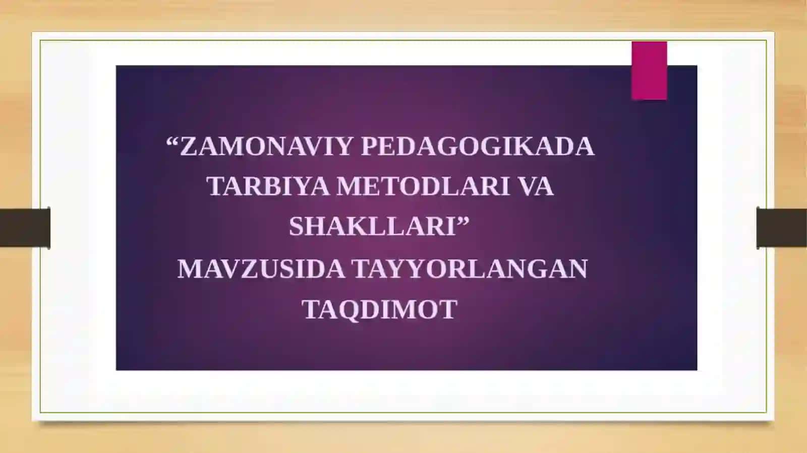 Holiqova Nigor Ta’limotlar 2