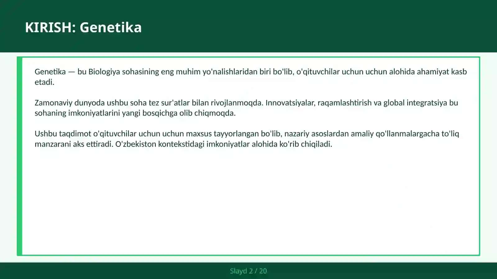 GENETIKA 2