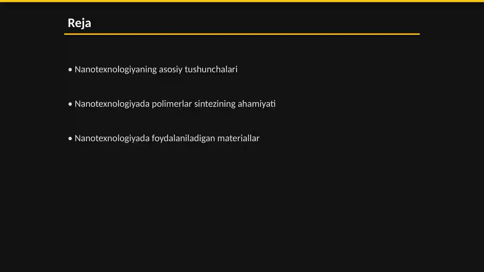 Nanotexnologiya va u asosida polimerlar sintez qilish usullari 2
