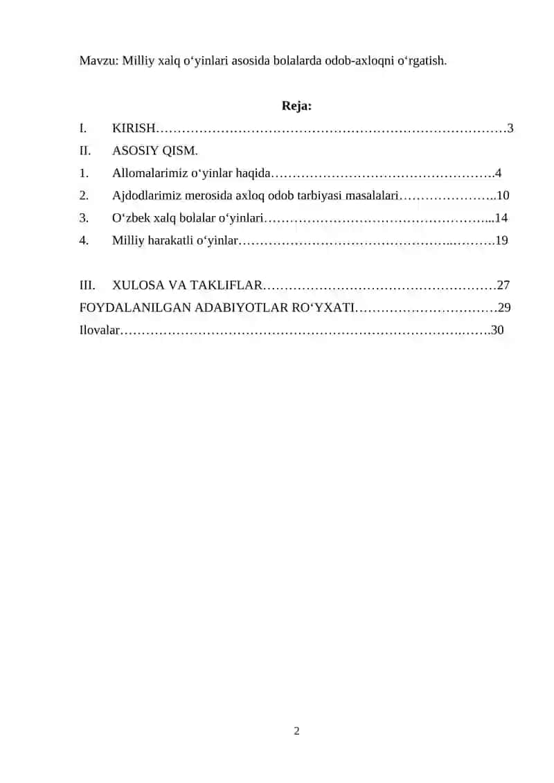 Bir yoshgacha bo‘lgan bolalarning rivojlanishi va unga qo‘yilgan pedagogik talablar. 2
