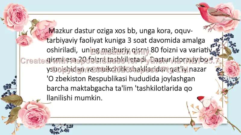 "Ilm yoli" variativ oquv dasturi 2