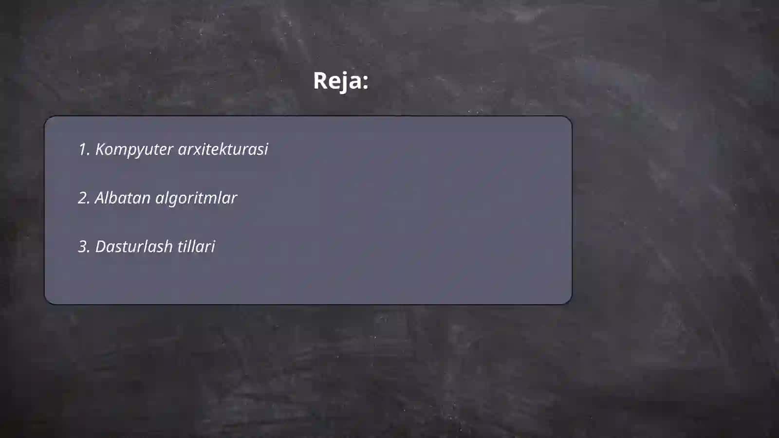 Kompyuter arxitekturasi 2