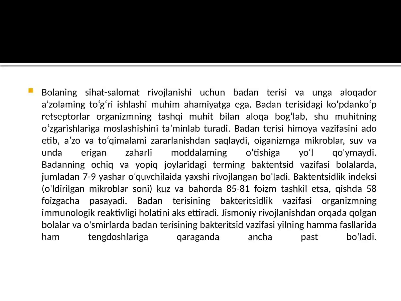 Tashkillashtirilgan bolalar jamoalarida UASh ishning gigiyenik jihatlari 2