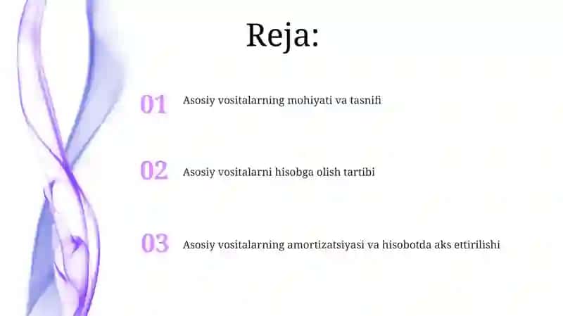Asosiy vositalar hisobi 2
