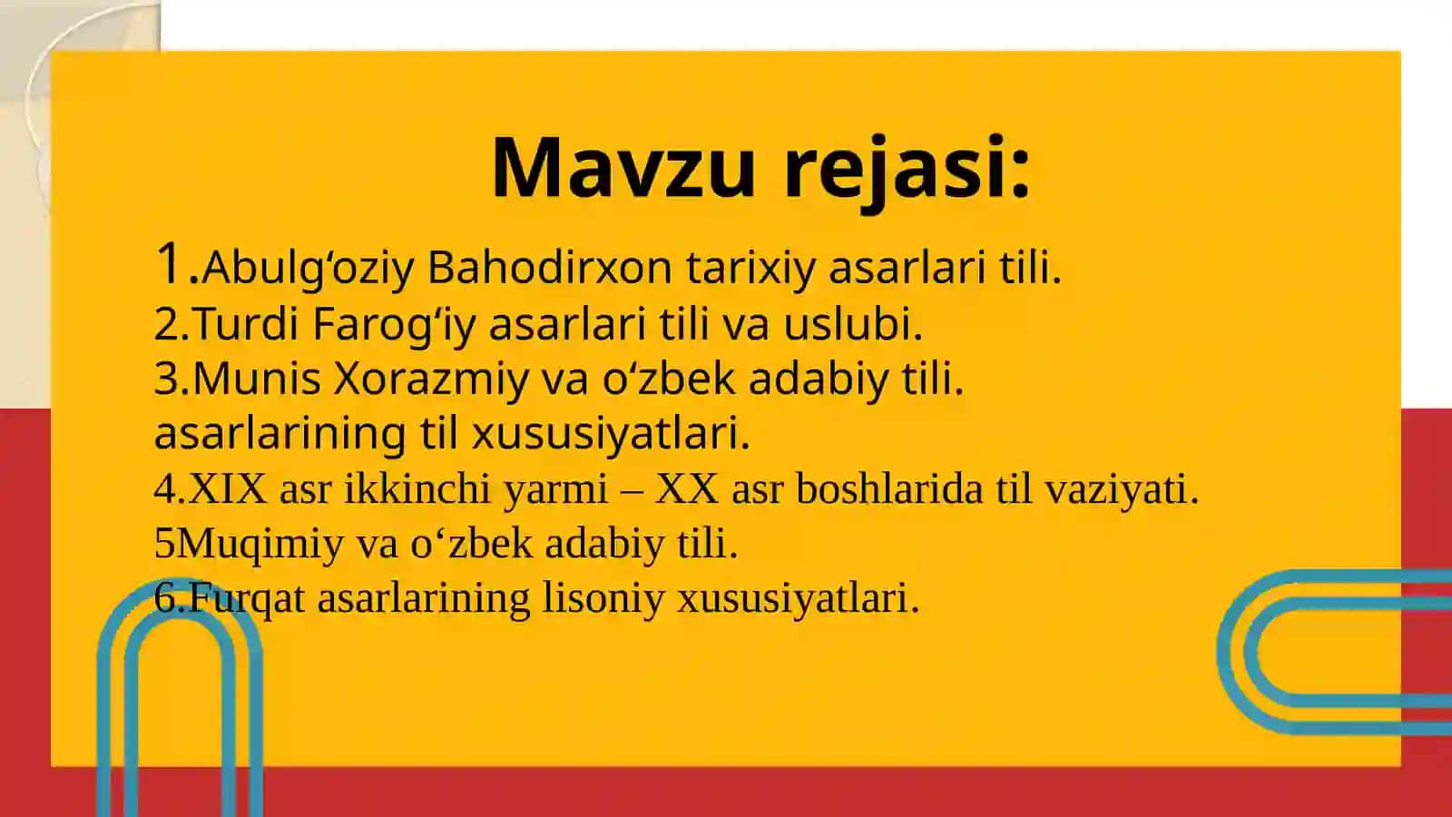 Abulg'ozi Bahodirxon, Turdi Farog'iy, Gulxaniy asarlarining tili 2