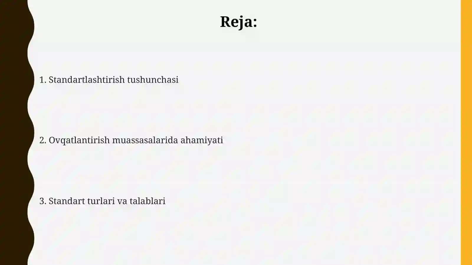 Ovqatlantirish muassasalarida standartlashtirish 2