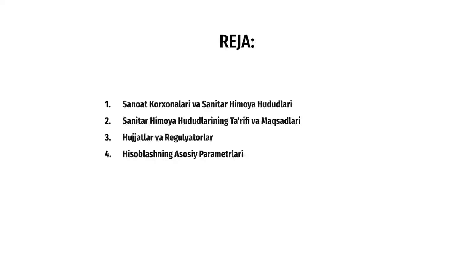 Sanoat Korxonalari va Sanitar Himoya Hududlari 2