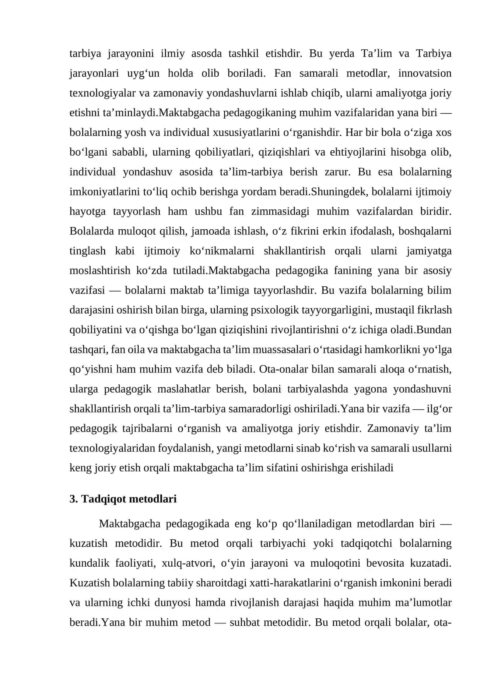 Maktabgacha pedagogika (majburiy fanlari) 2