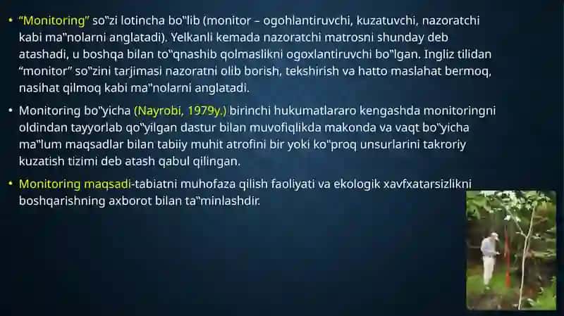 Yer Monitoringining Mazmuni, Vazifalari va Vayo’nalishlari 2