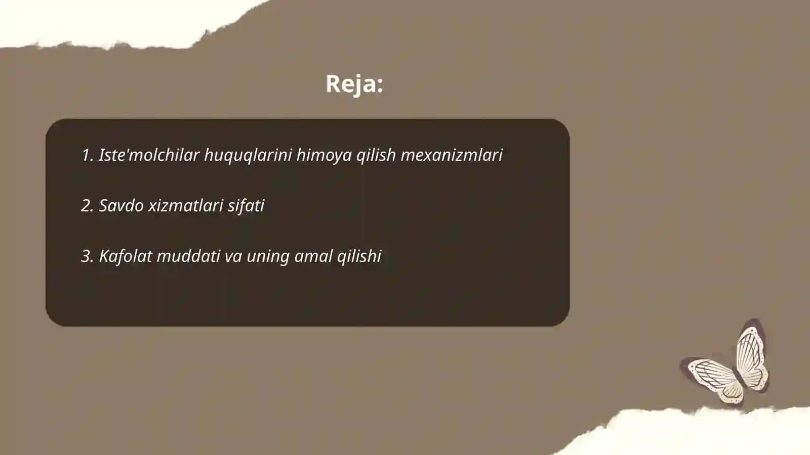 Iste'molchilar huquqlarini himoya qilish to'g'risida 2