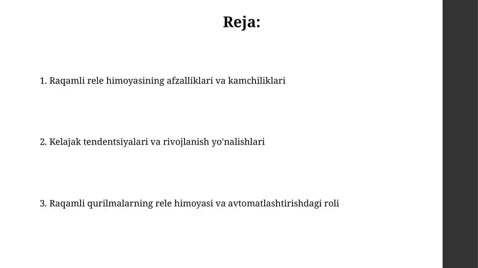 Rele himoyasi va aftomatikadagi raqamli qurilmalar 2