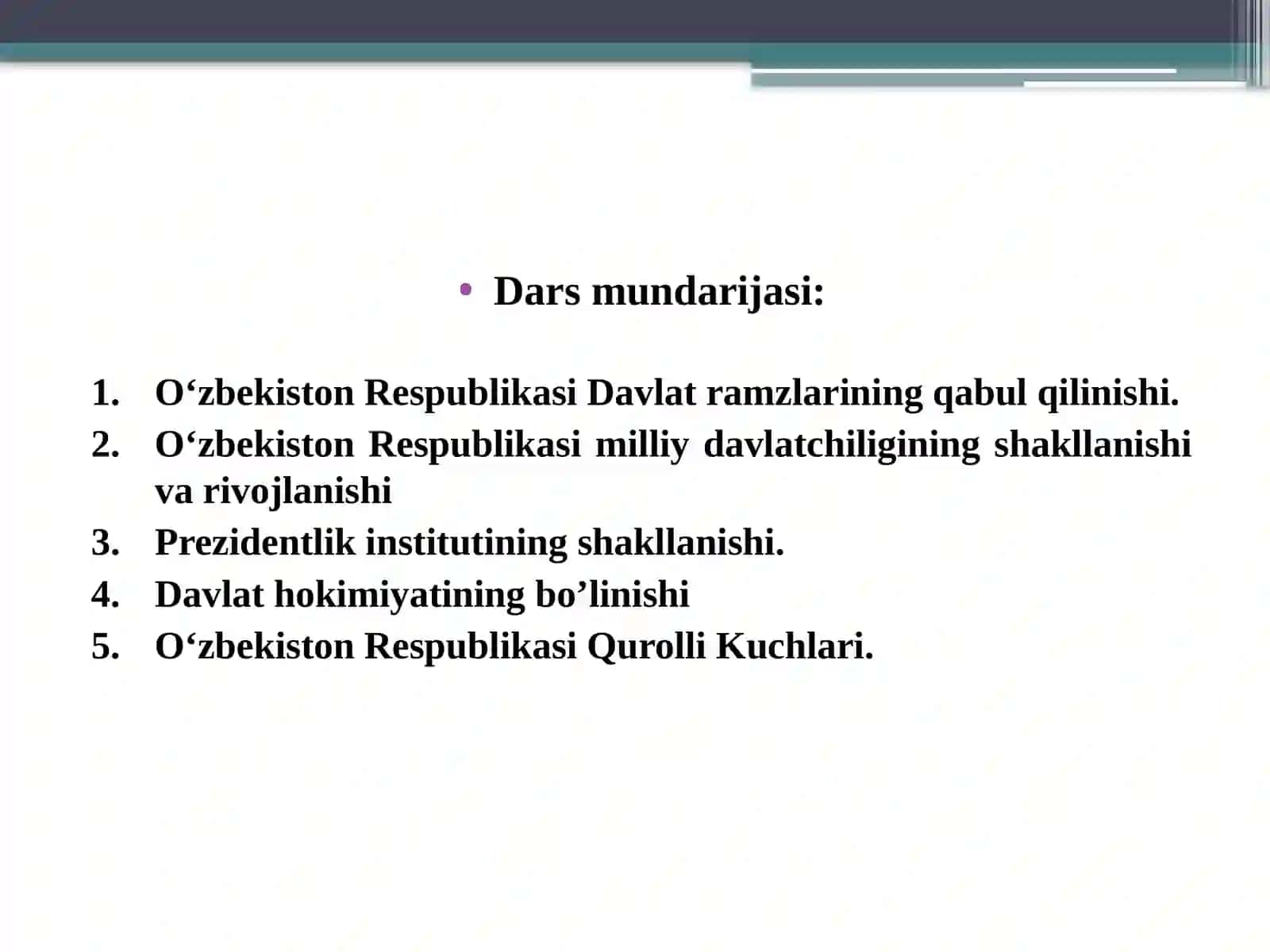 O‘ZBEKISTONNING O‘ZIGA XOS ISTIQLOL VA TARAQQIYOT YO‘LI 2