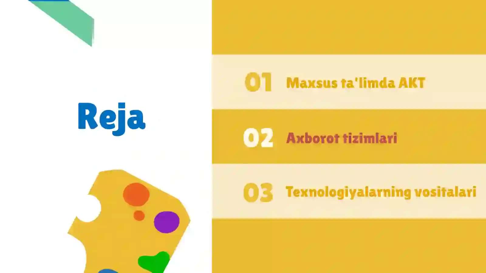 Maxsus talimda axborot kommunikasiya texnologiyalari slayd 2