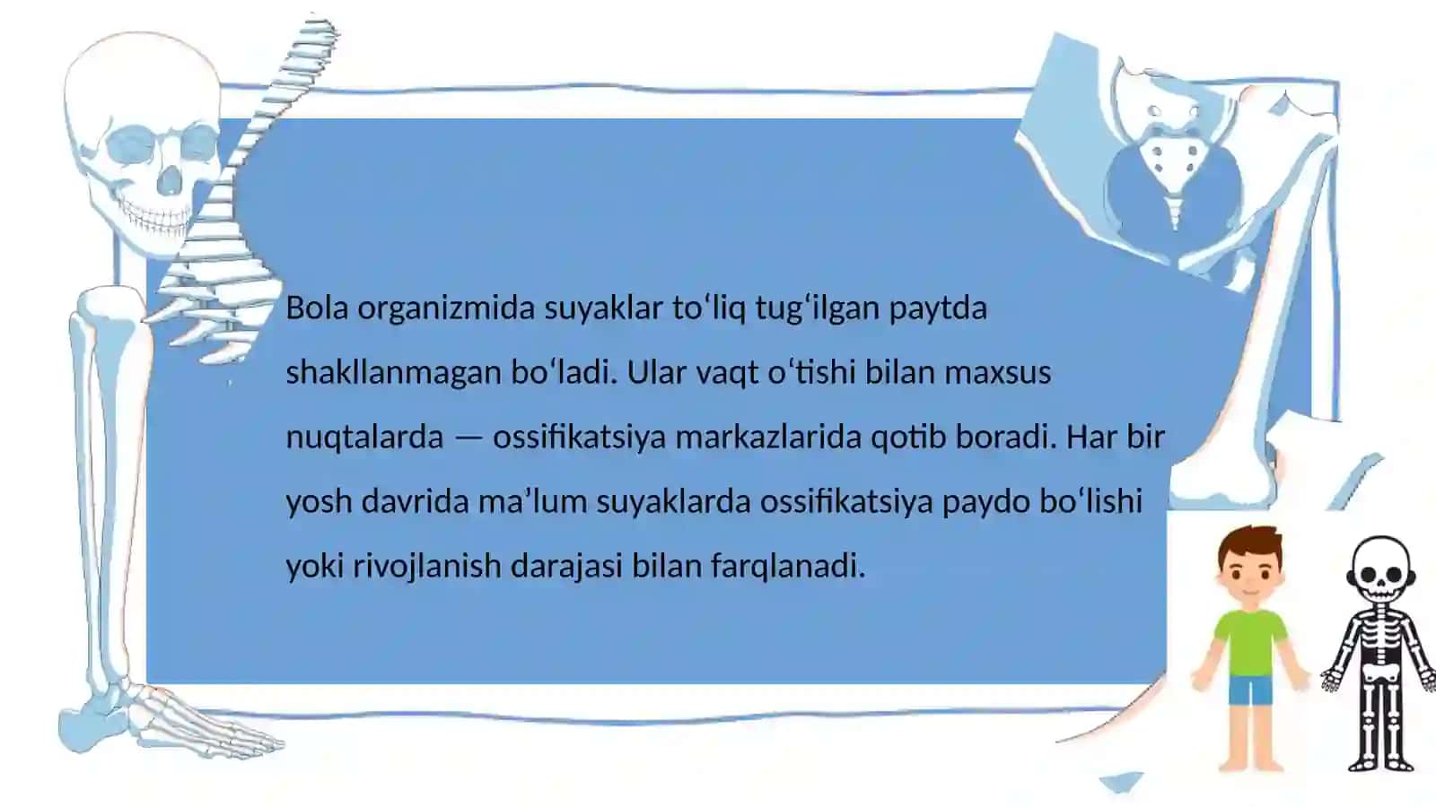 Suyaklarga qarab bola yoshini baholash 2