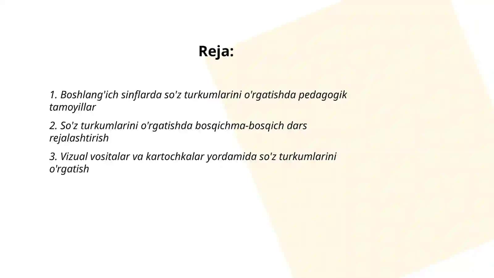 Boshlang'ich sinflarda so'z turkumlarini o'rganishda metod va usullar 2