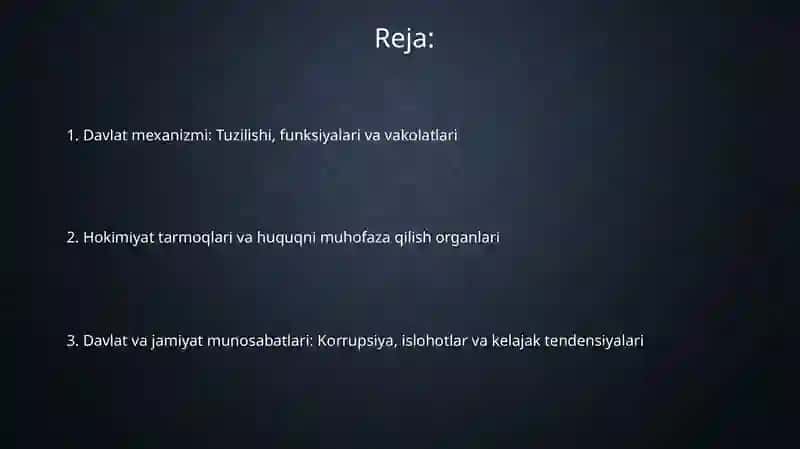 Davlat mehanizimi 2