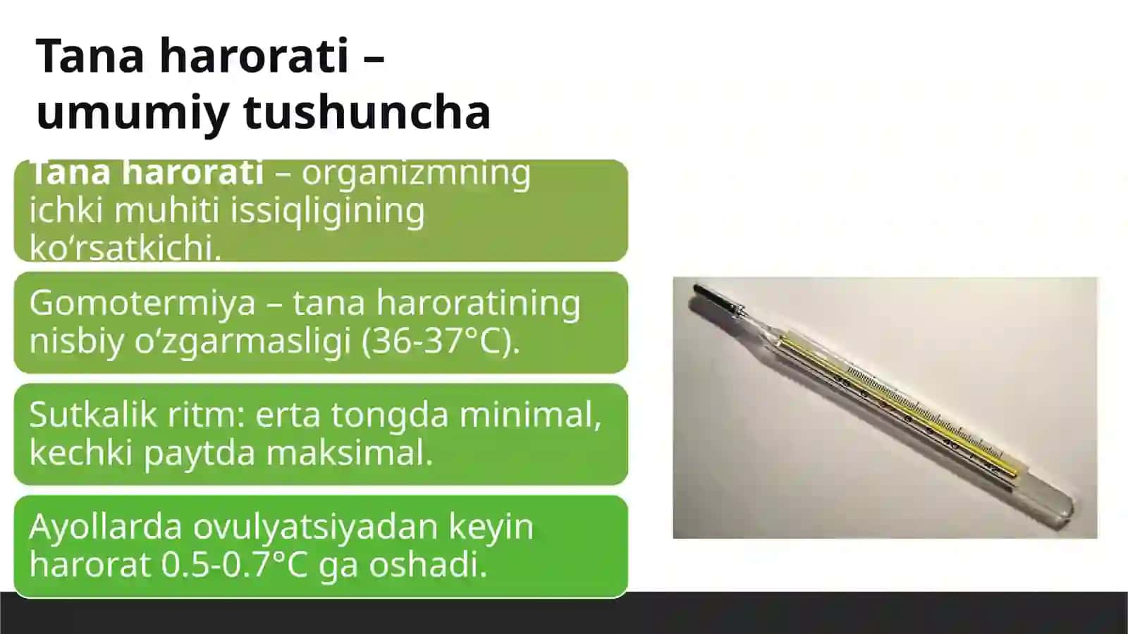 Tana harorati haqida tushuncha 2