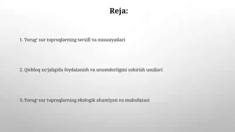 Yorugʻ sur tuproqlar 2