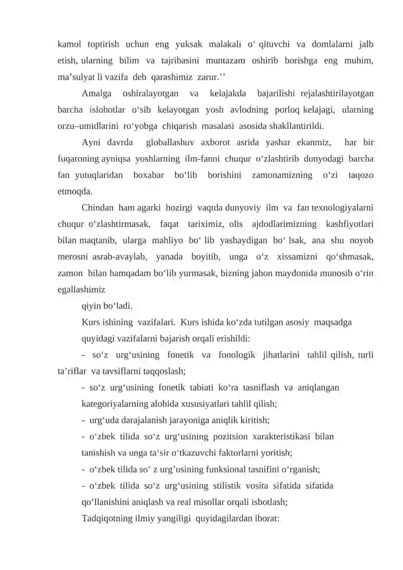 O‘zbekiston Respublikasi kadrlarlar tayyorlash milliy dasturi 2